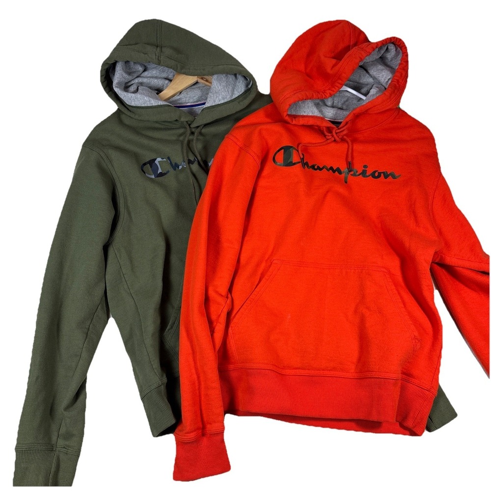 Lot of 2 Champion Sweatshirt/Hoodie Size S With Drawstrings‎ EUC